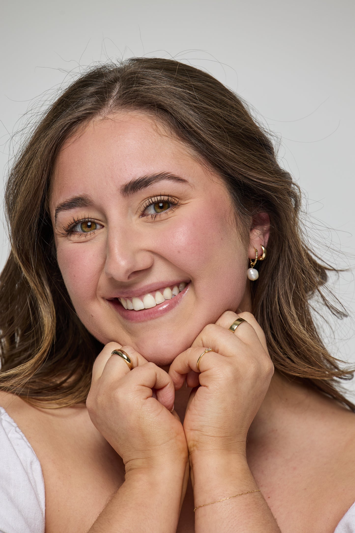 Melanie Convertible Pearl Hoops
